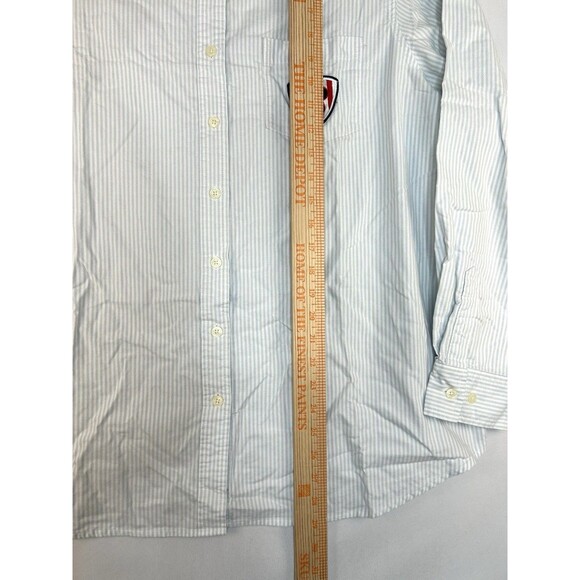 Disney Mickey Button Up Shirt Women Plus Sz 20W Striped Embroidered Long Sleeve - Picture 6 of 9